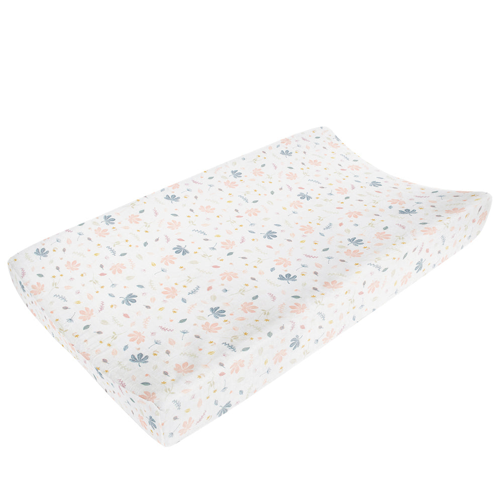 Changing Pad Cover: Gray Vintage Floral. Change Pad. Changing Pad. store Floral Changing Pad Cover. Minky Changing Pad Cover. Quick Ship.