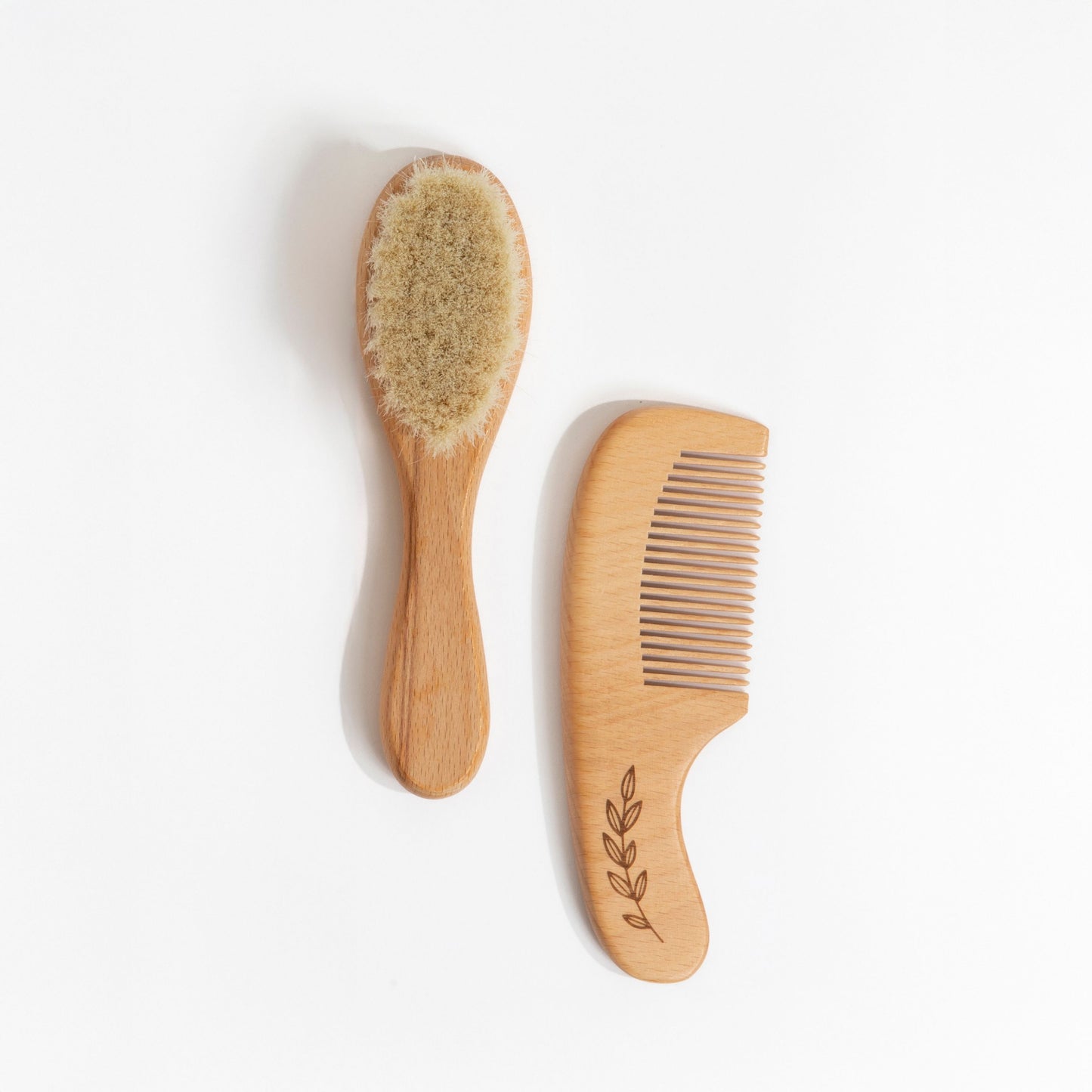 2pc Baby Wooden Brush & Comb