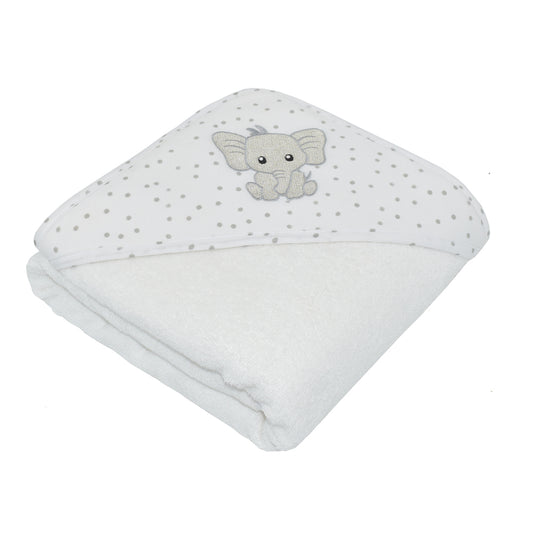 Hooded Towel - Elephant/Savanna Babies