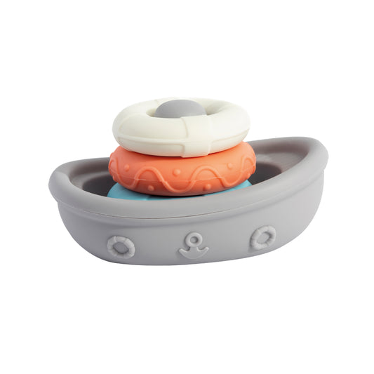 Silicone Stacking Boat with Rings