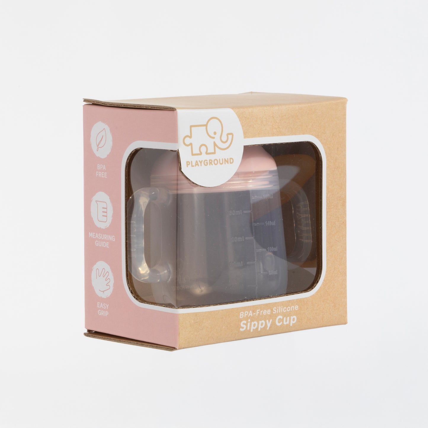 Silicone Sippy Cup - Light Pink