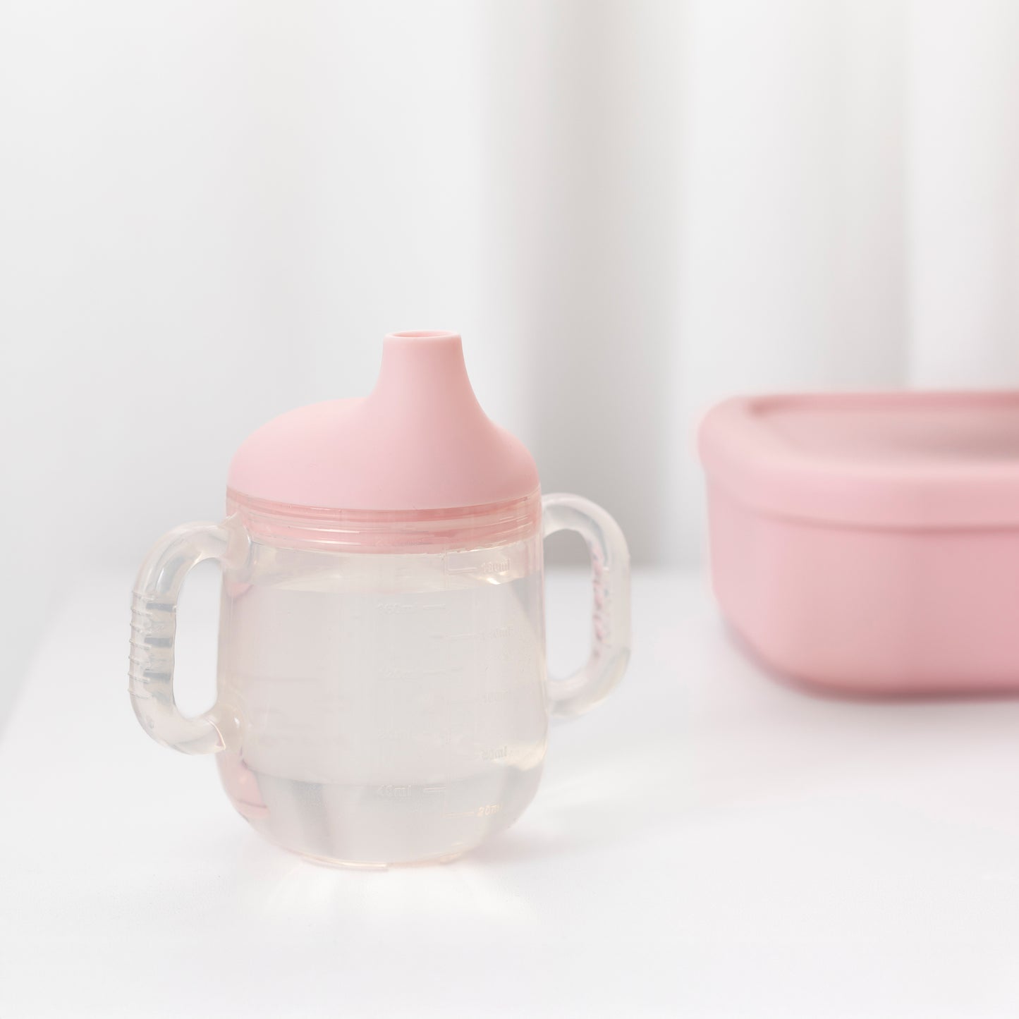 Silicone Sippy Cup - Light Pink