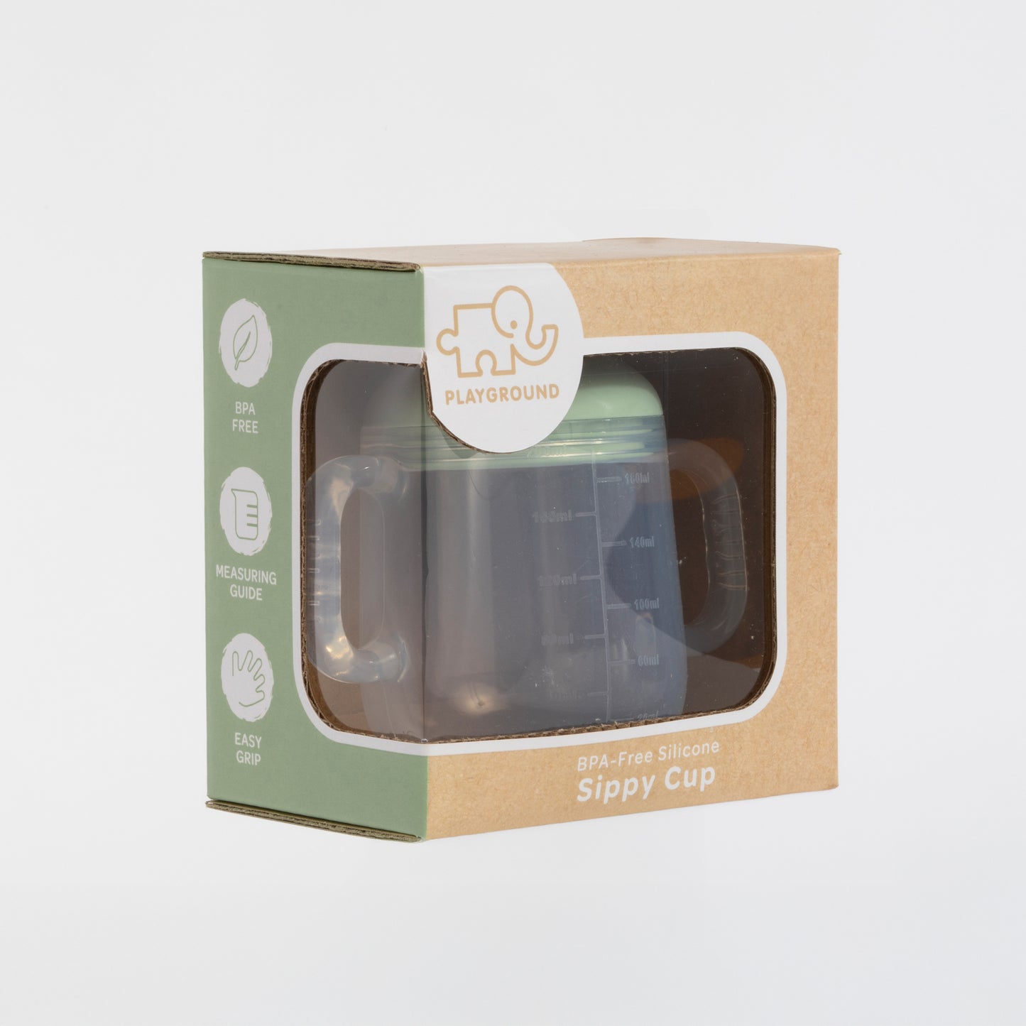 Silicone Sippy Cup - Light Sage