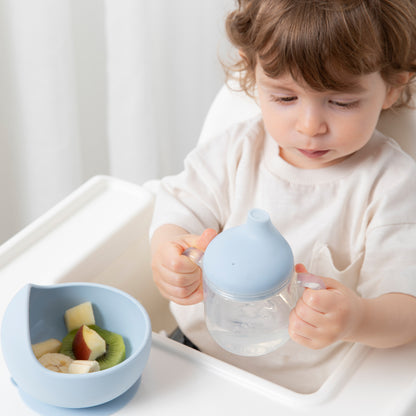 Silicone Sippy Cup - Dusty Blue