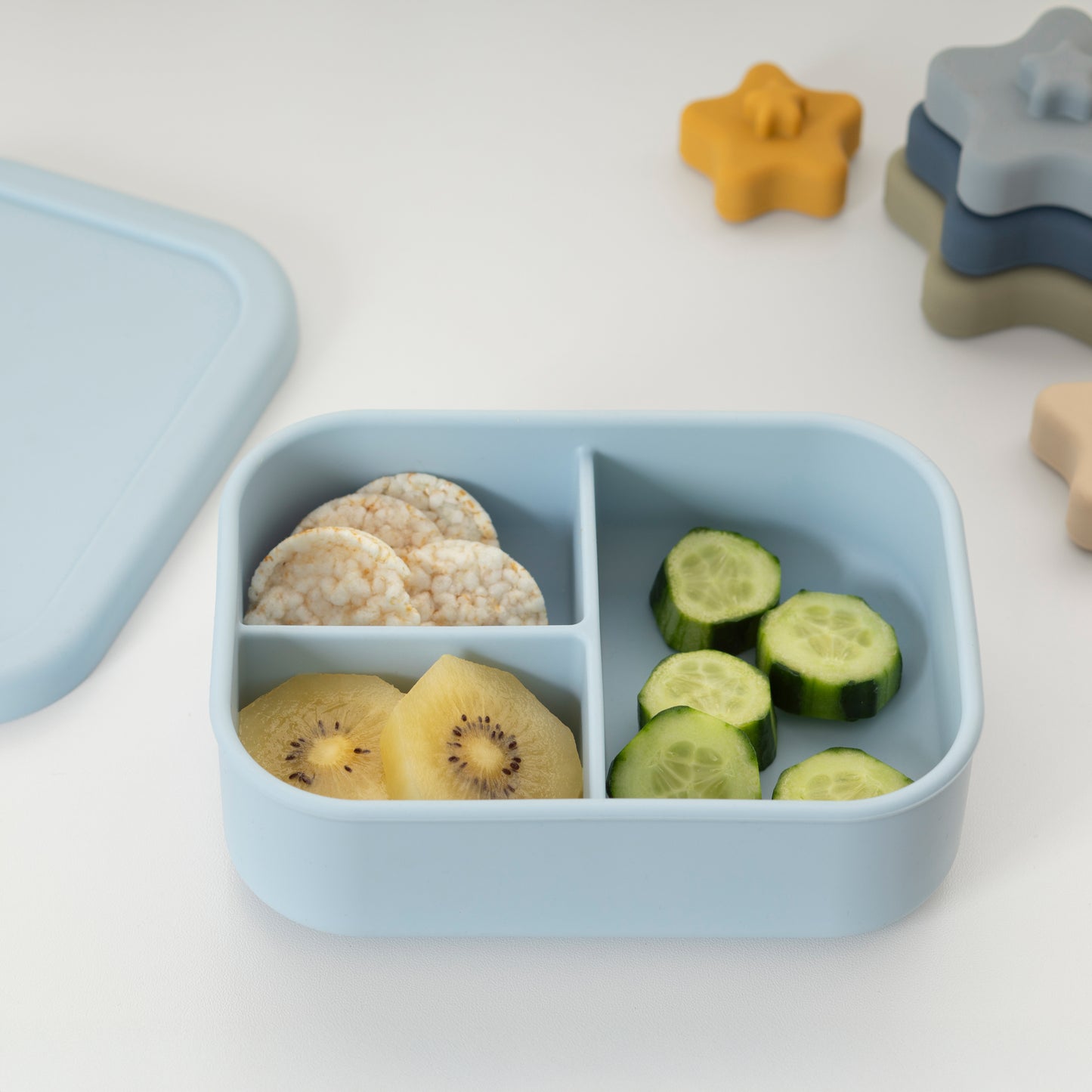 Silicone Lunch Box- Small- Dusty Blue