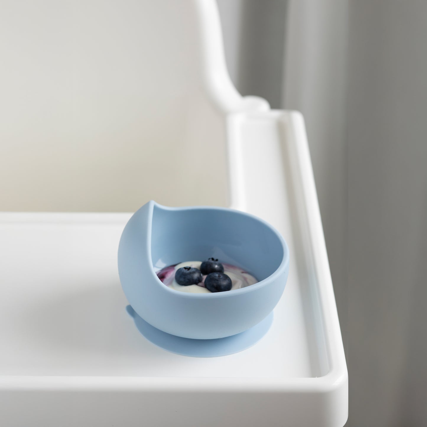 Silicone Bowl- Dusty Blue