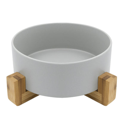Louie Living Bowl With Stand (Grey) - Large [20cm(D) x 8cm (H)]