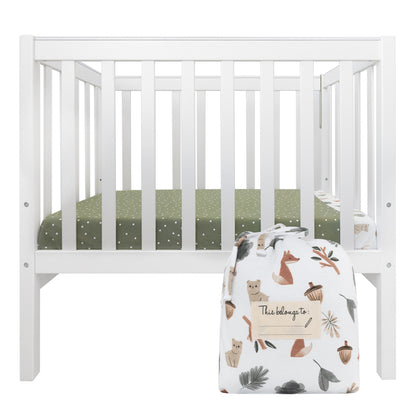 Childcare Cot Fitted Sheet - Forest Retreat