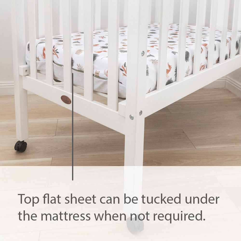 Childcare Cot Fitted Sheet - Forest Retreat