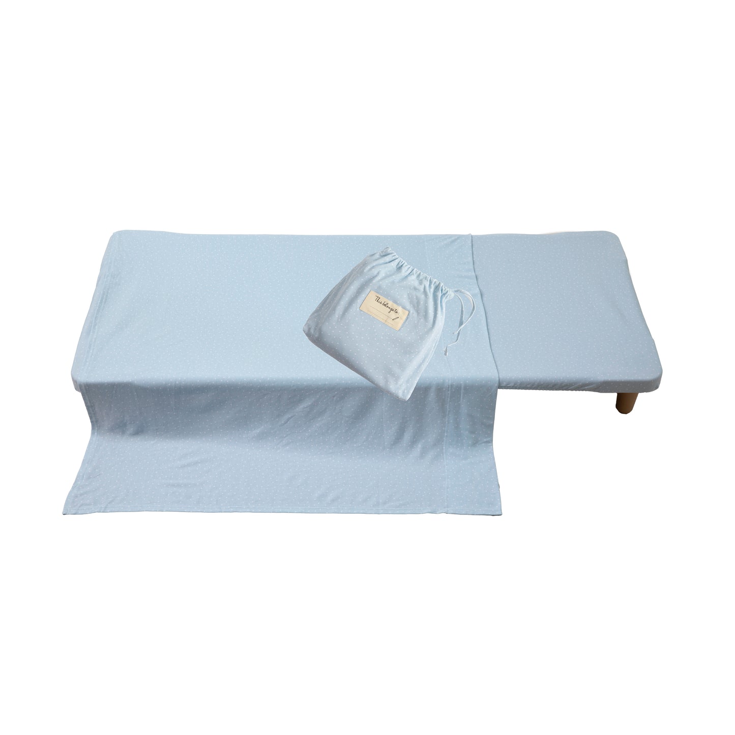 Stacking Bed Sheet Set - Blue Dots