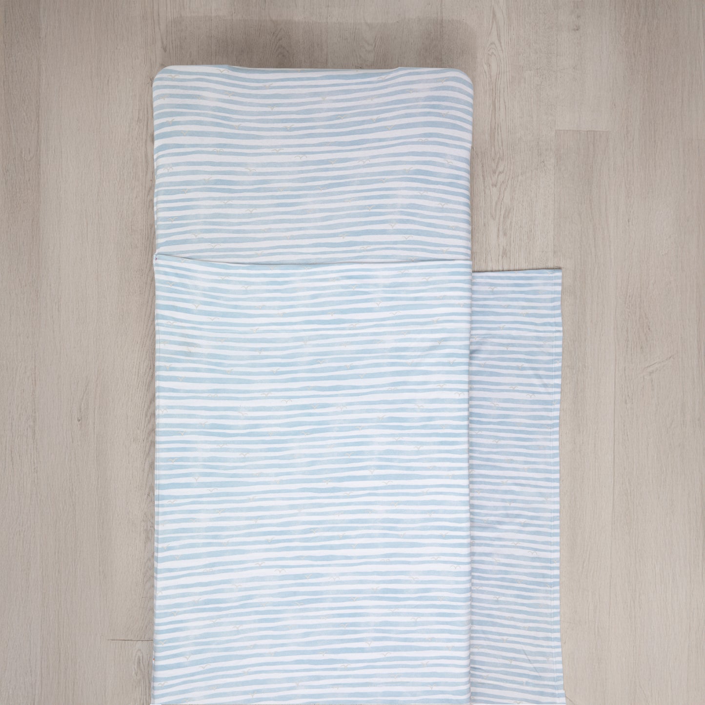 Stacking Bed Sheet Set - Blue Stripes