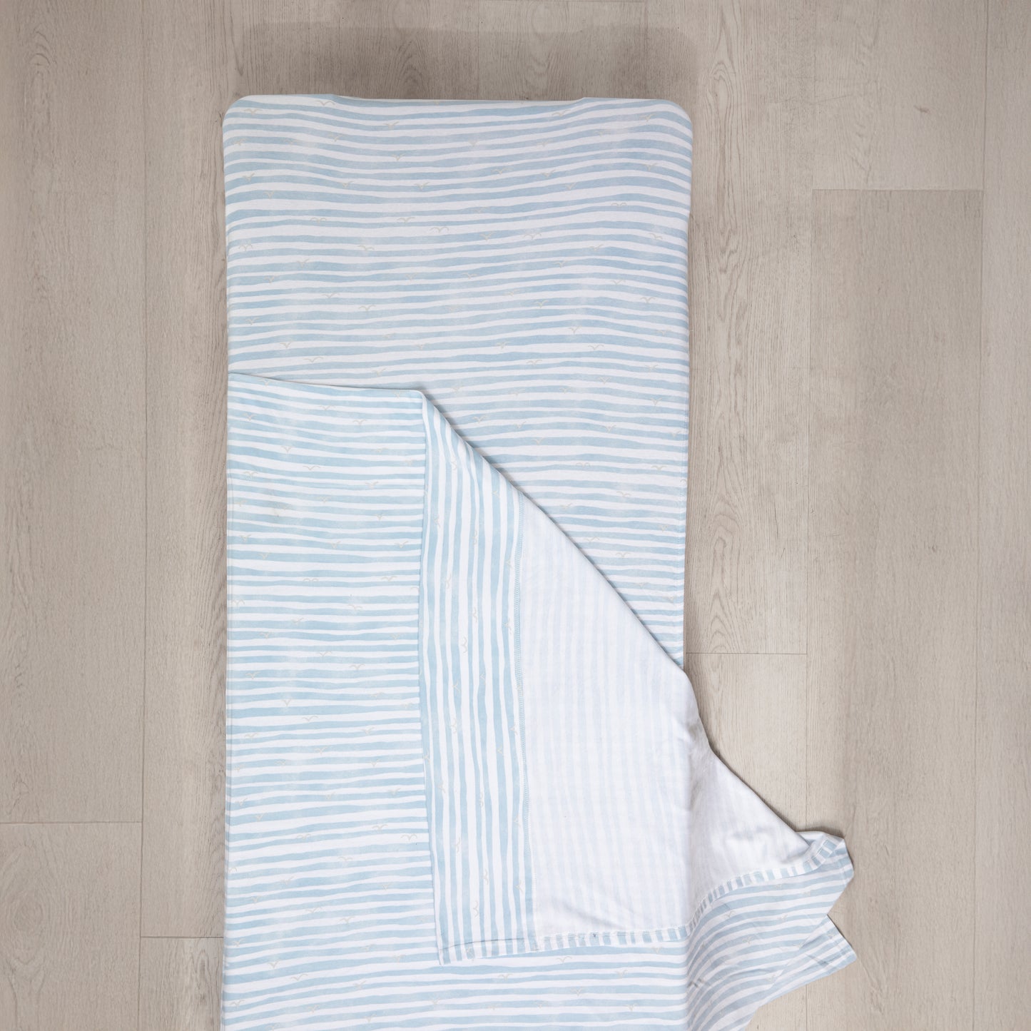 Stacking Bed Sheet Set - Blue Stripes