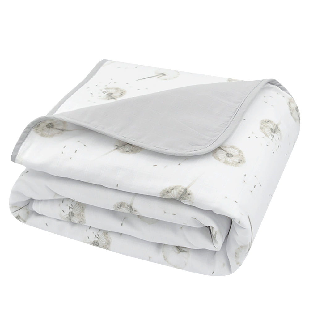 Organic Muslin Cot Blanket - Dandelion