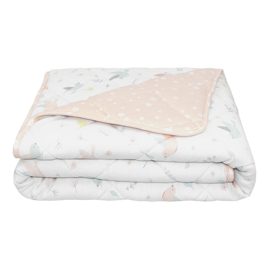 Quilted Cot Comforter - Ava/Floral